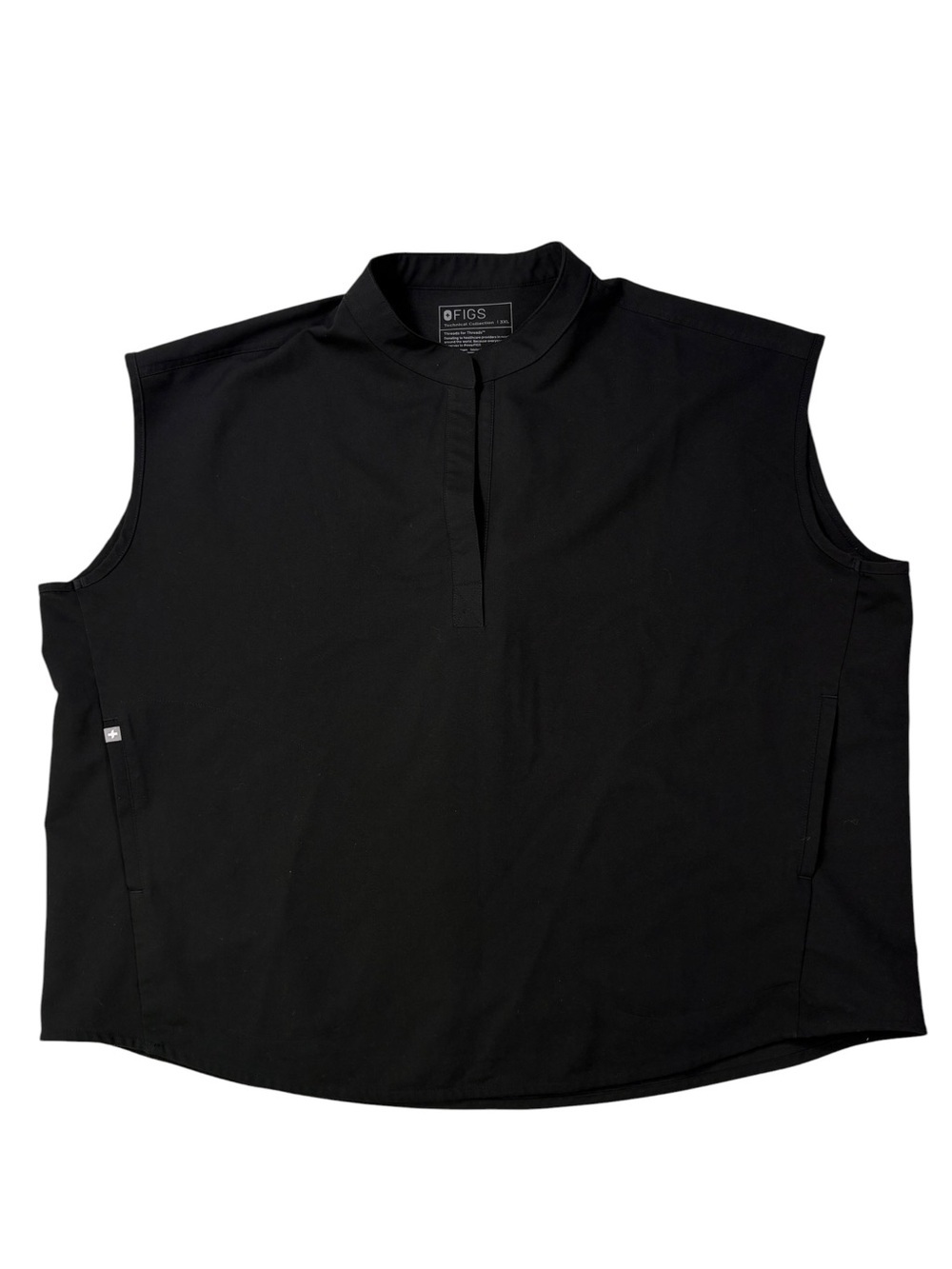 FIGS Black Rafaela Oversized Scrub Top | Size 3XL - Picture 2 of 11